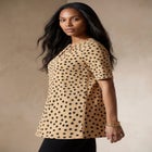 Stretch Knit Cutout Swing Tunic image number 2