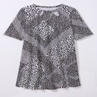 Stretch Knit Cutout Swing Tunic image number null