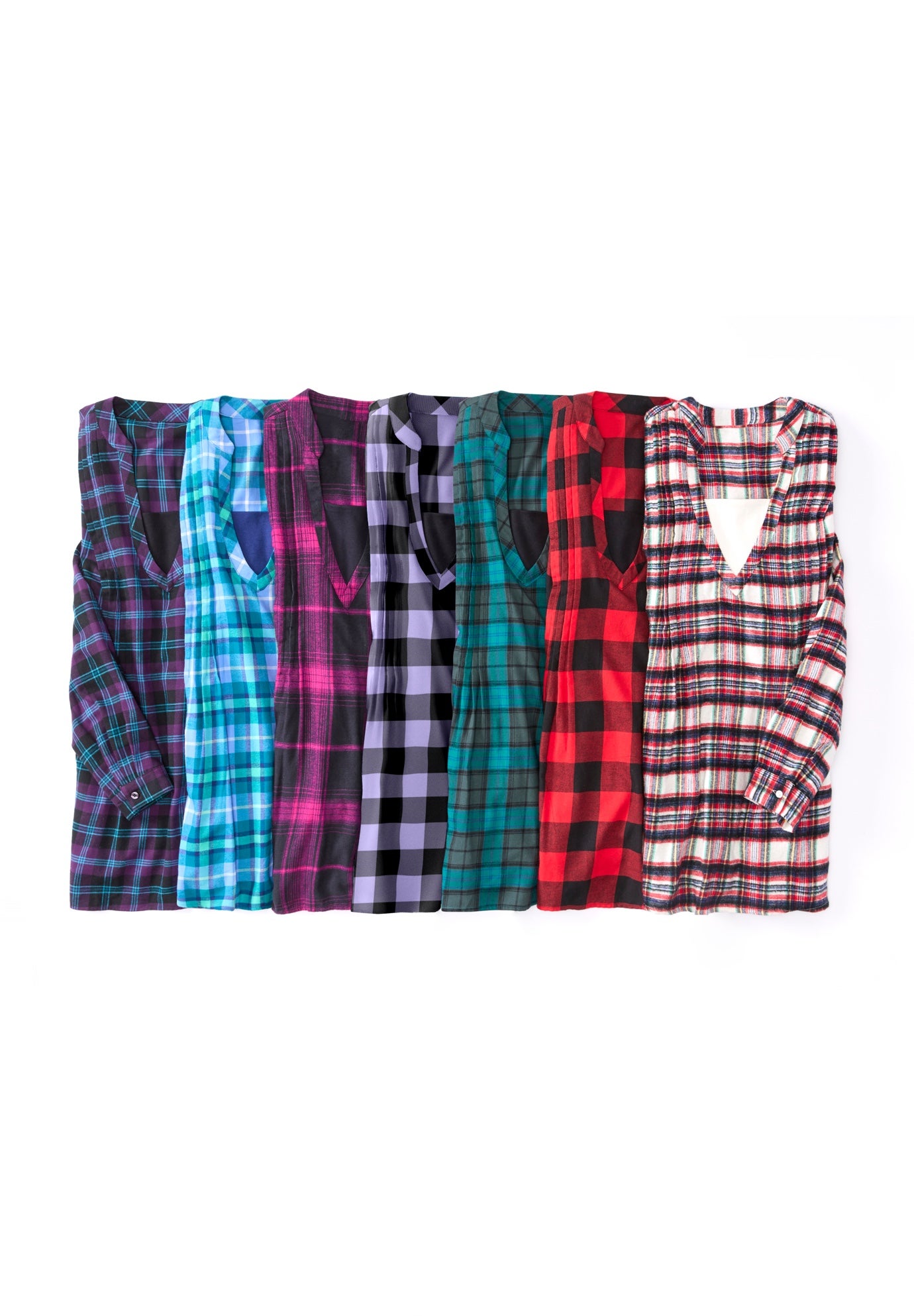 Flannel Tunic With Layered Look image number 2