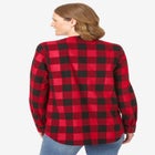 Flannel Tunic With Layered Look image number null