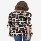 Bell Sleeve A-Line Knit Tunic image number null