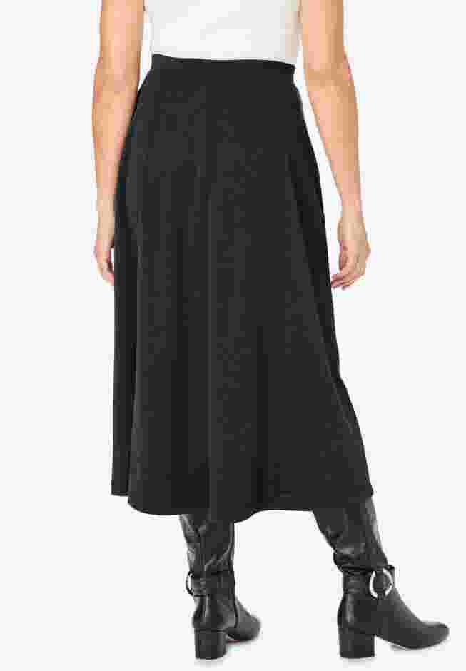 Ponte Knit A-Line Skirt image number 1