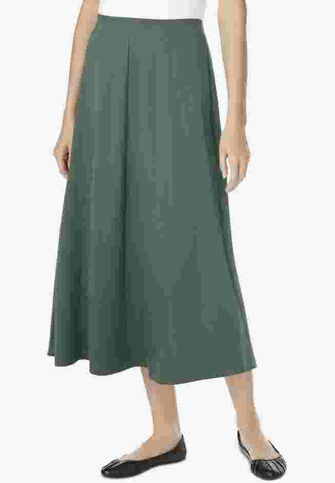 Ponte Knit A-Line Skirt image number 0
