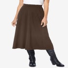 Ponte Knit A-Line Skirt image number null