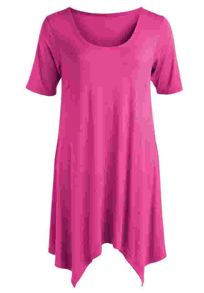 Scoop Neck Hanky Hem Tunic image number 2