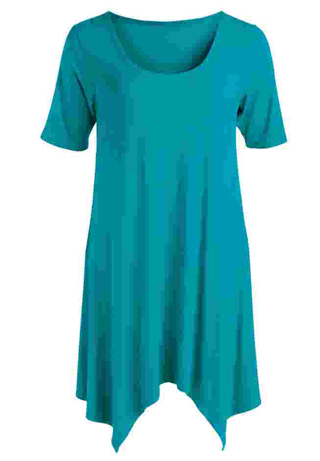 Scoop Neck Hanky Hem Tunic image number 3