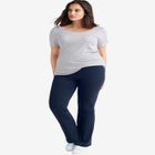 Knit Bootcut Leggings image number null