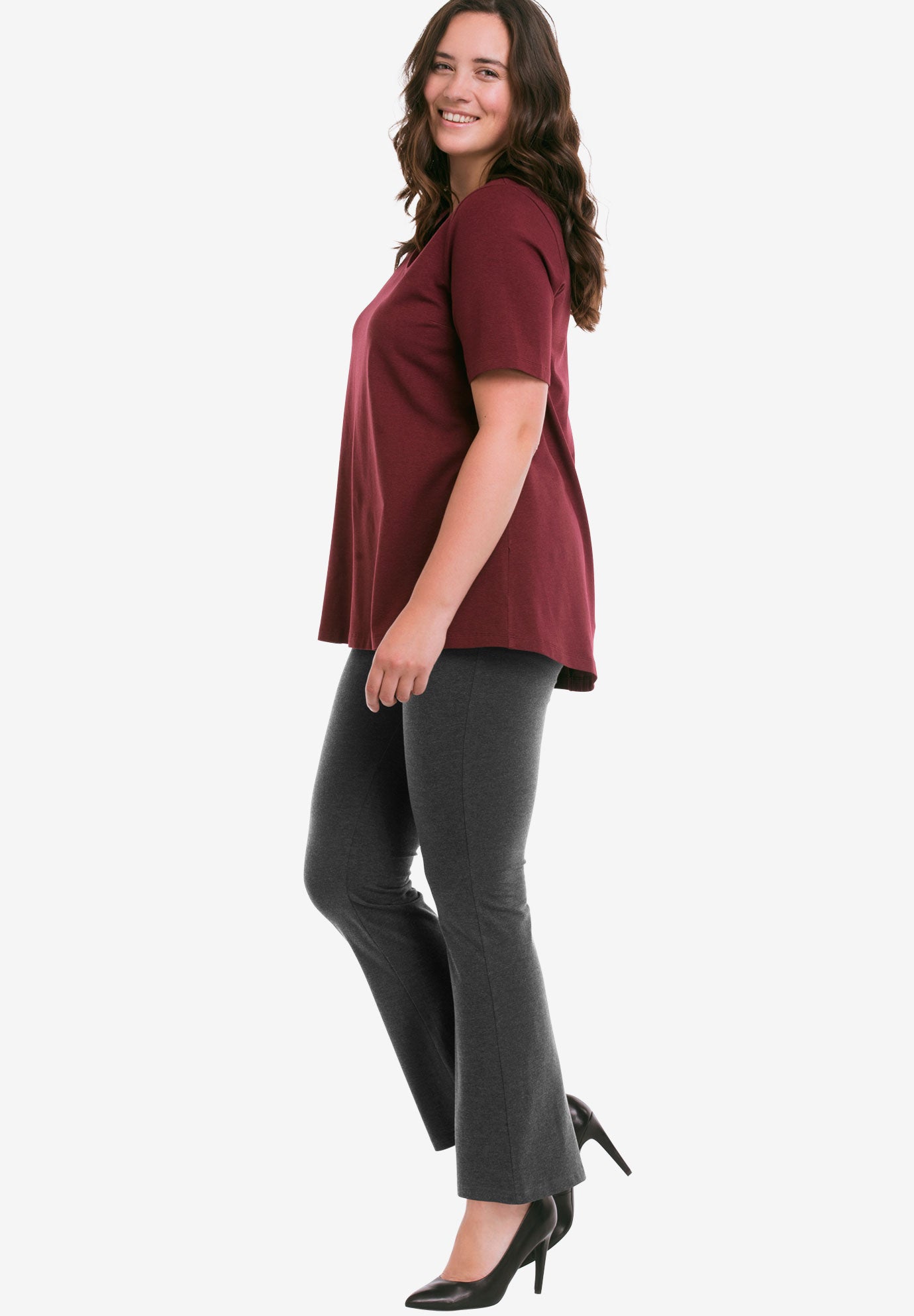 Cotton Spandex Bootcut Leggings image number 0