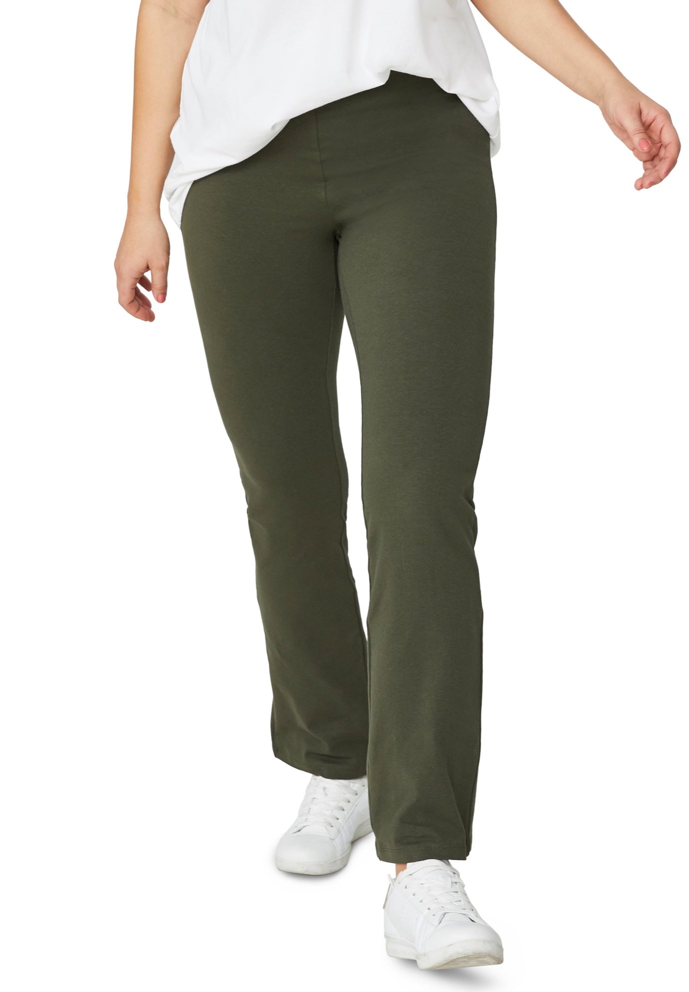 Stretch Knit Bootcut Leggings image number 0