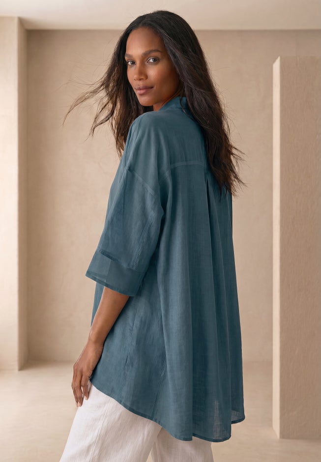 Hi-Low Linen Tunic image number 1