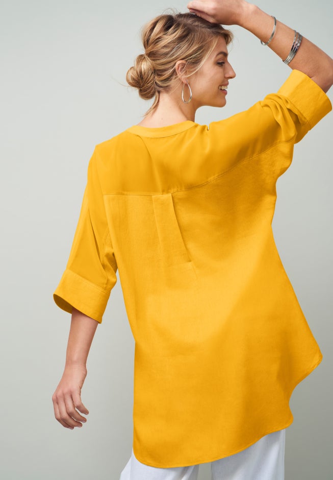 Hi-Low Linen Tunic image number 1