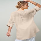 Hi-Low Linen Tunic image number null