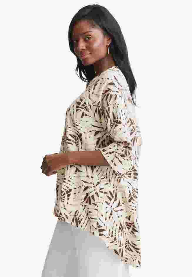 Hi-Low Linen Tunic image number 3