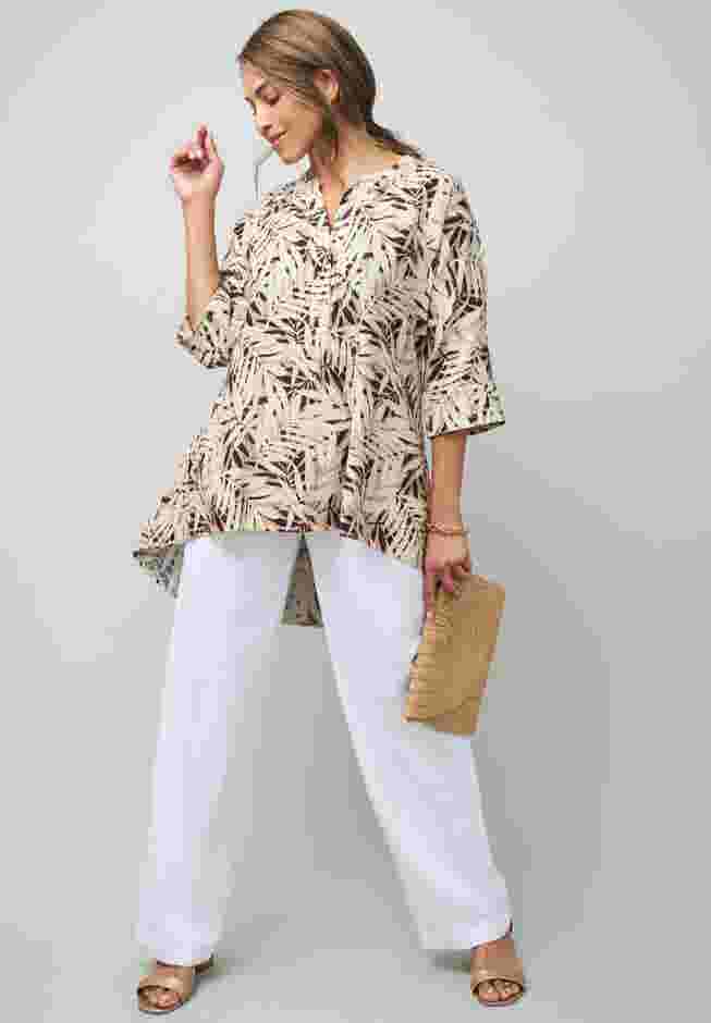 Hi-Low Linen Tunic image number 5