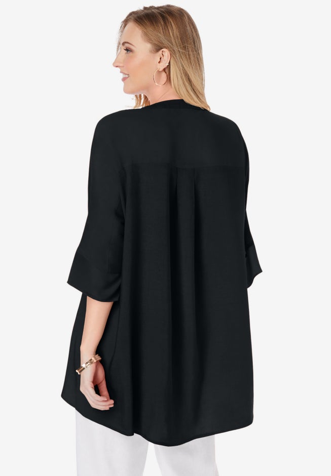 Hi-Low Linen Tunic image number 1