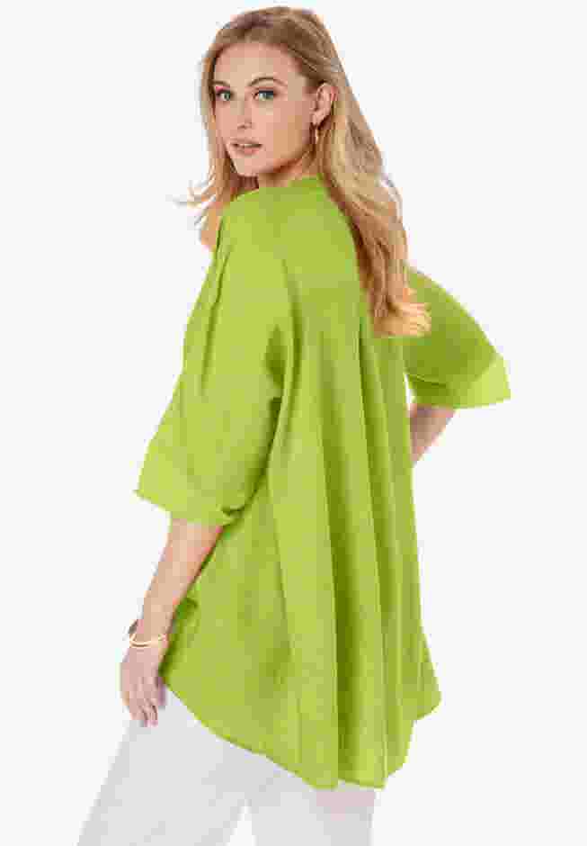 Hi-Low Linen Tunic image number 2
