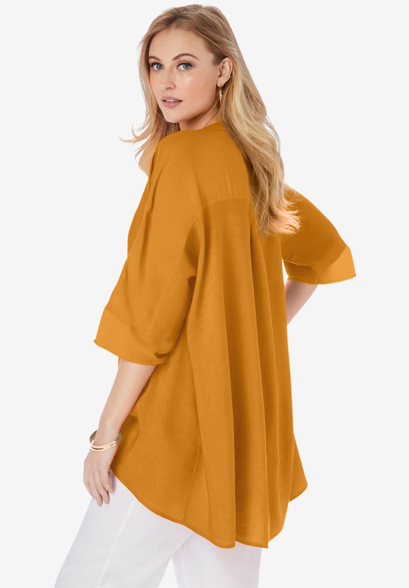 Hi-Low Linen Tunic image number 2