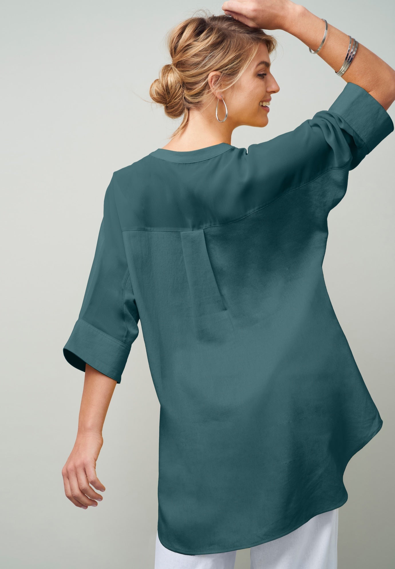 Hi-Low Linen Tunic image number 1