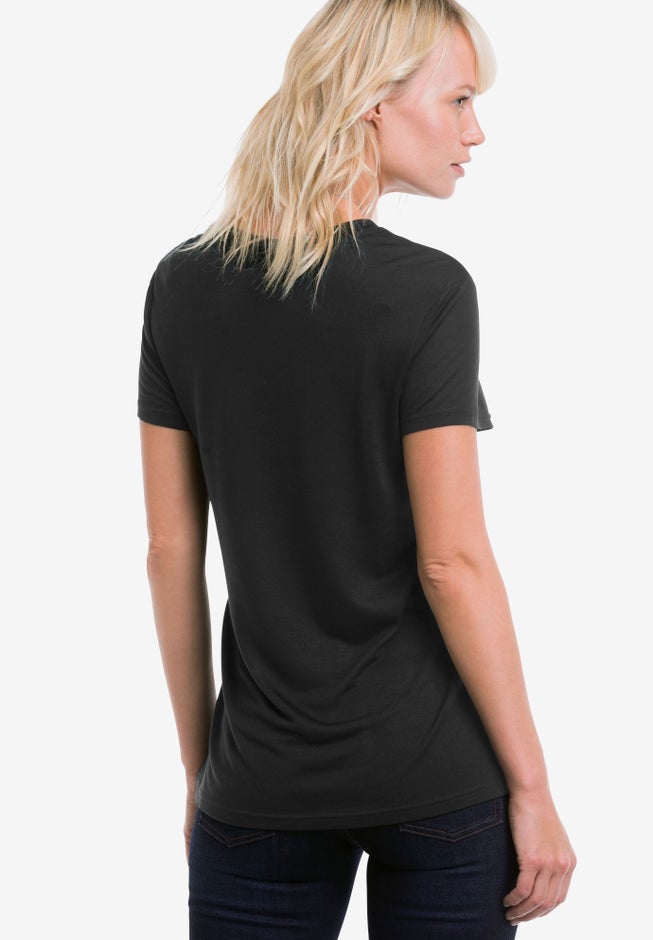 Drapey V-Neck Tee image number 2