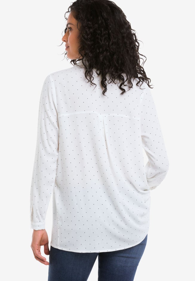 Button Placket Popover Tunic image number 2