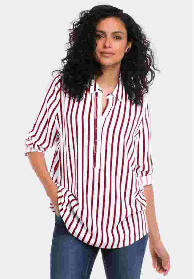 Button Placket Popover Tunic image number 0