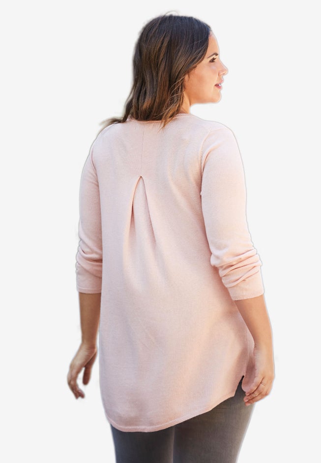 Pleat Back Sweater image number null