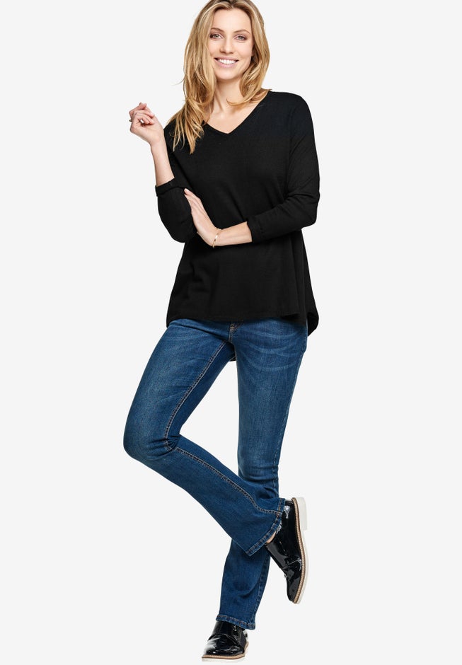 Pleat Back Sweater image number null