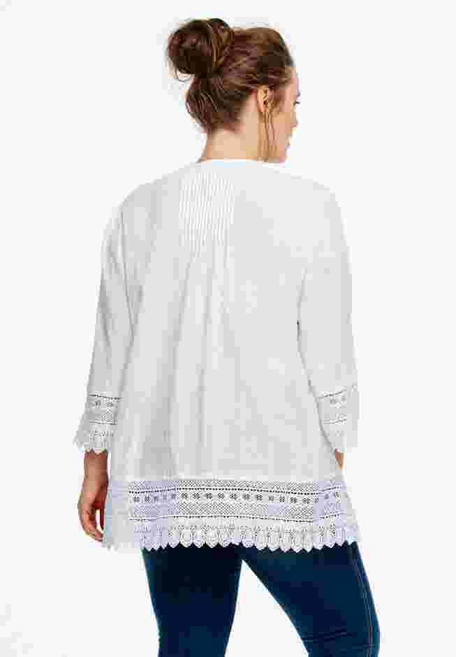Crochet Trim Blouse image number 1