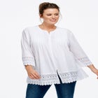 Crochet Trim Blouse image number null