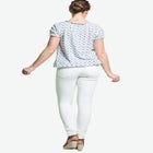 Ruffle Trim Peasant Blouse image number null