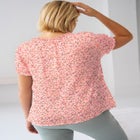 Ruffle Trim Peasant Blouse image number null