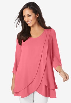Double-Layer High-Low Tunic