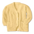 Button-Front Shaker Cardigan Sweater image number null