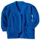 Button-Front Shaker Cardigan Sweater image number null