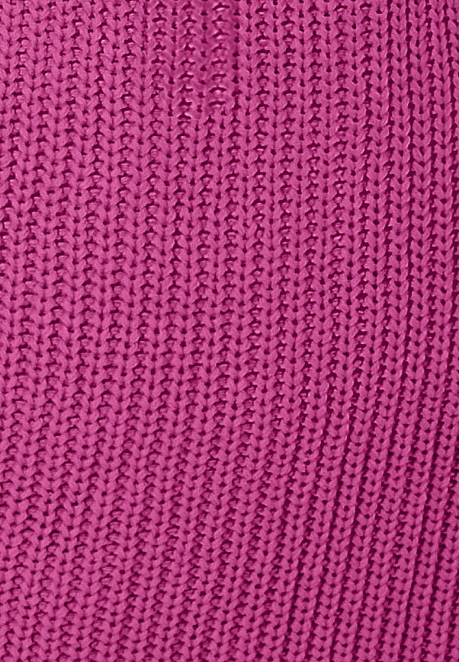 Button-Front Shaker Cardigan Sweater image number 5