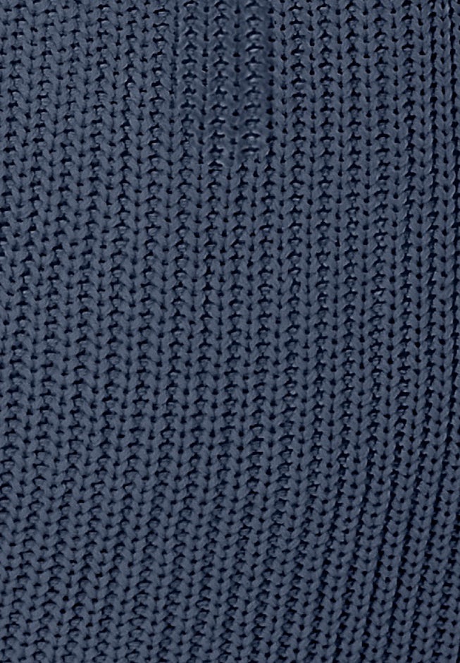 Button-Front Shaker Cardigan Sweater image number 5