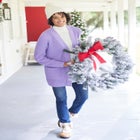 Button-Front Shaker Cardigan Sweater image number null