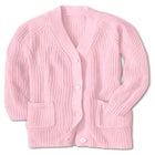 Button-Front Shaker Cardigan image number null