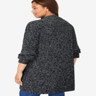 Button-Front Shaker Cardigan image number null