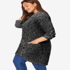 Button-Front Shaker Cardigan image number null