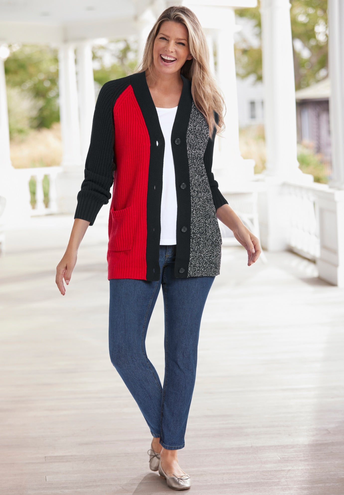 ウーマン ウィズイン レディース ニット・セーター アウター Woman Within Women's Plus Size Holiday Cardigan 送料無料 ウーマン ウィズイン レディース ニット・セーター