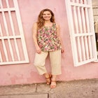 Sleeveless Pintuck Gauze Shirt image number null