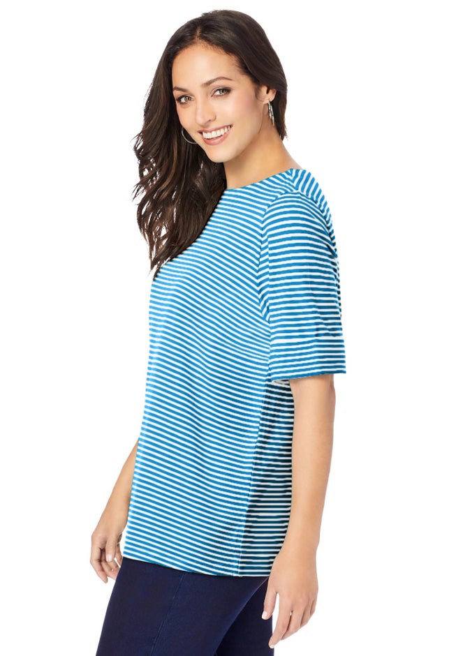 Stretch Cotton Cuff Tee image number 2