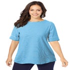 Stretch Cotton Cuff Tee image number null