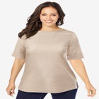 Stretch Cotton Cuff Tee image number null