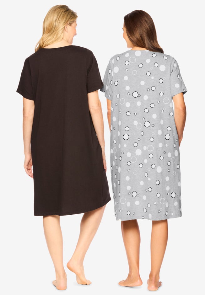 Dreams & Co® 2-Pack Sleepshirt image number 1