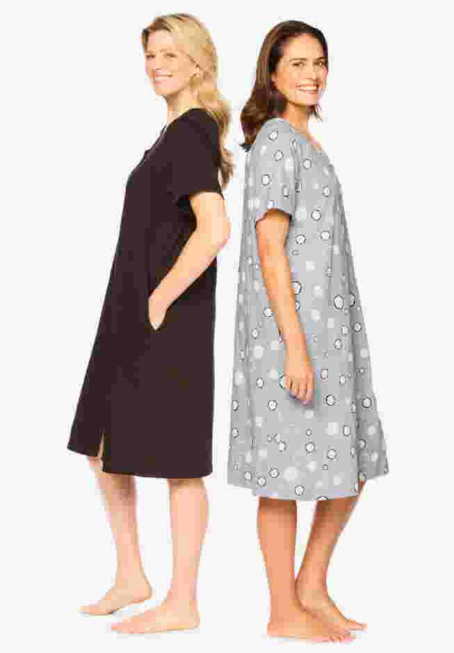 Dreams & Co® 2-Pack Sleepshirt image number 2