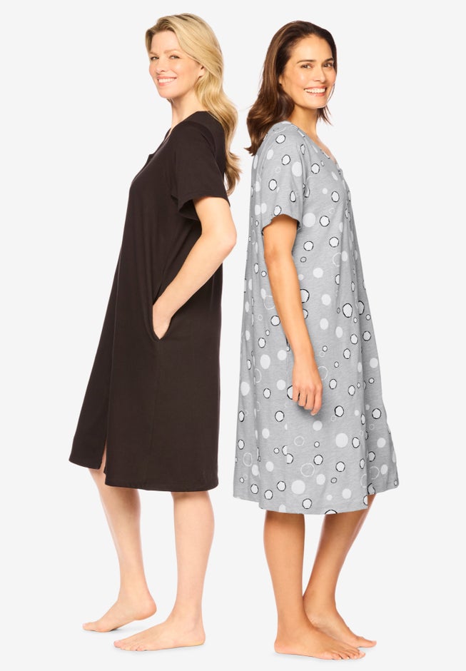 Dreams & Co® 2-Pack Sleepshirt image number 2