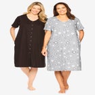 Dreams & Co&reg; 2-Pack Sleepshirt image number null
