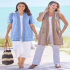 Lightweight Linen Vest image number null